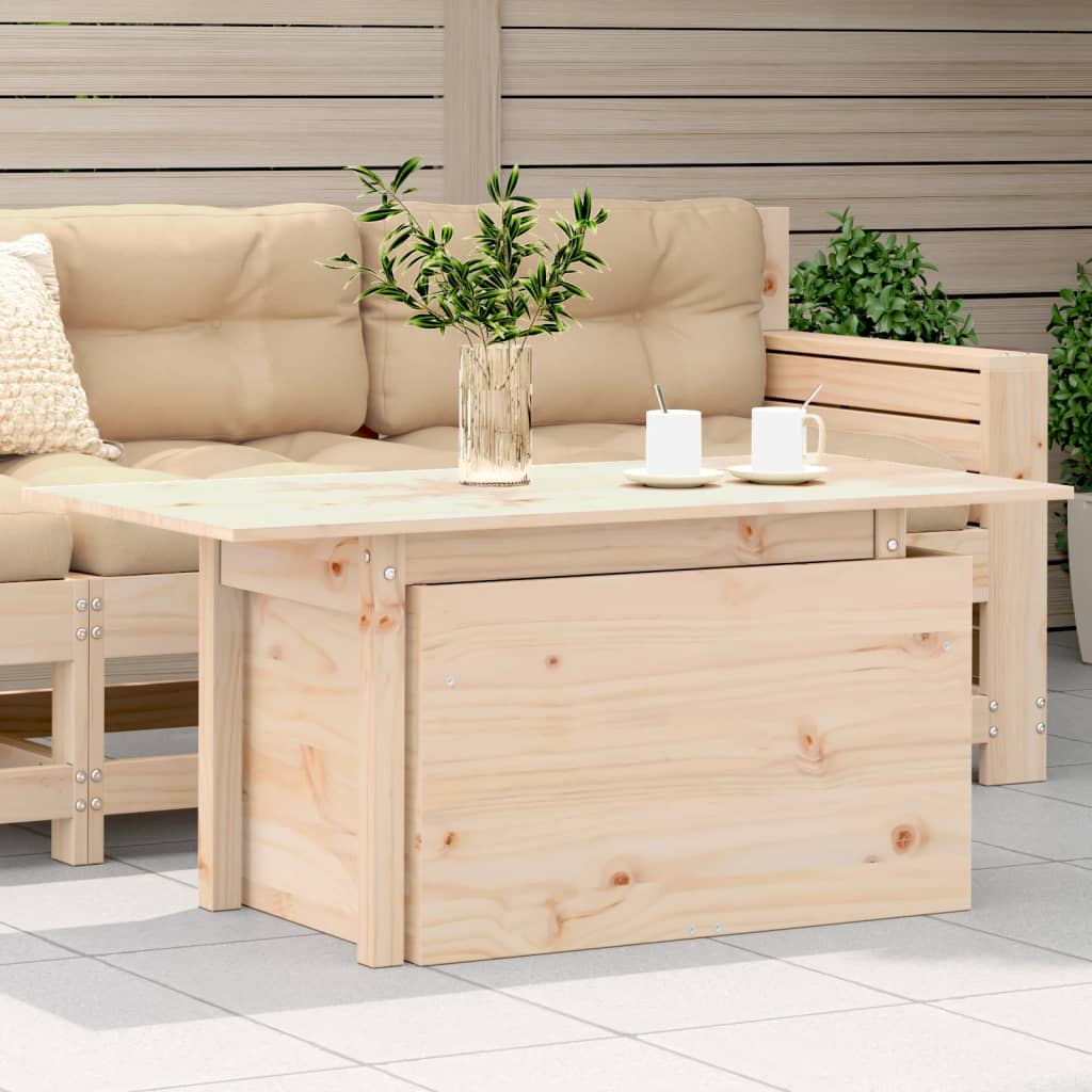 Garden Footstool 62X31.5X52 Cm Impregnated Wood Pine