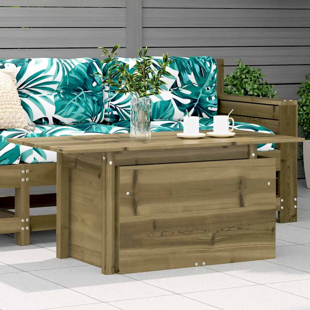 Garden Footstool 62X31.5X52 Cm Impregnated Wood Pine