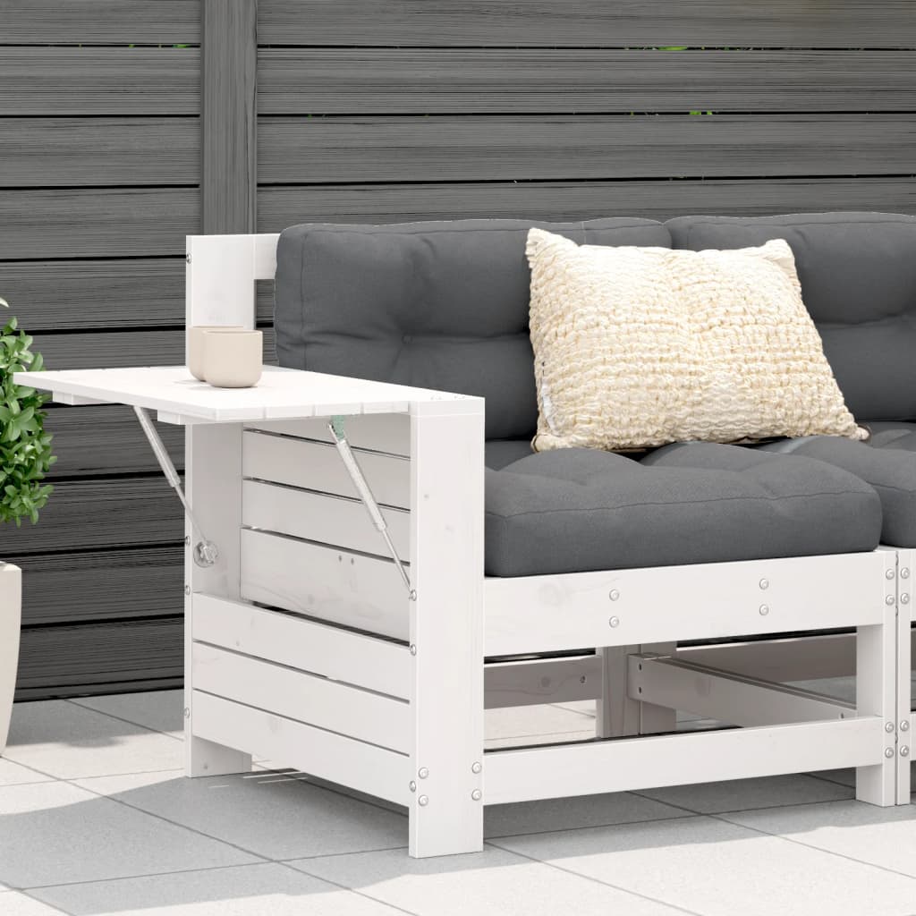 Garden With Cushion Wax Brown Solid Wood Pine