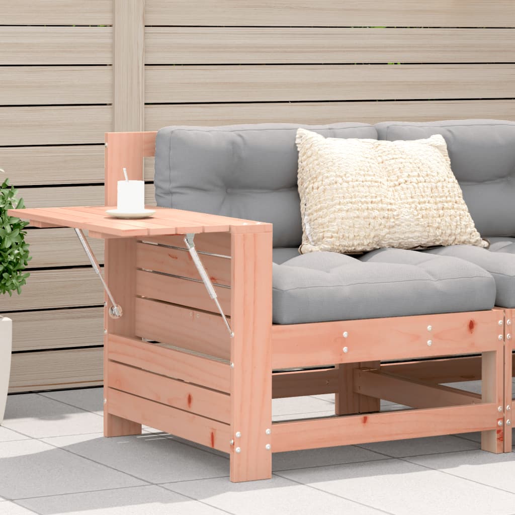 Garden With Cushion Wax Brown Solid Wood Pine