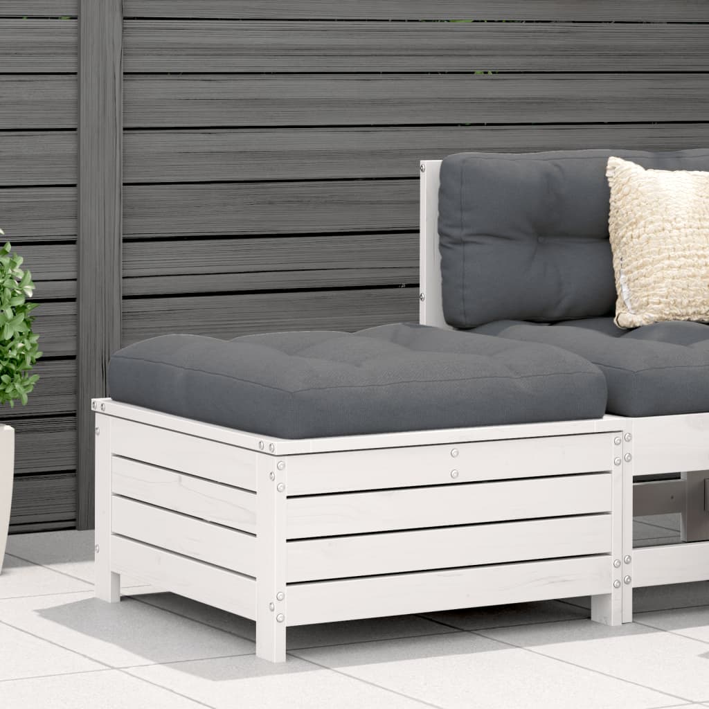 Garden With Cushion Wax Brown Solid Wood Pine