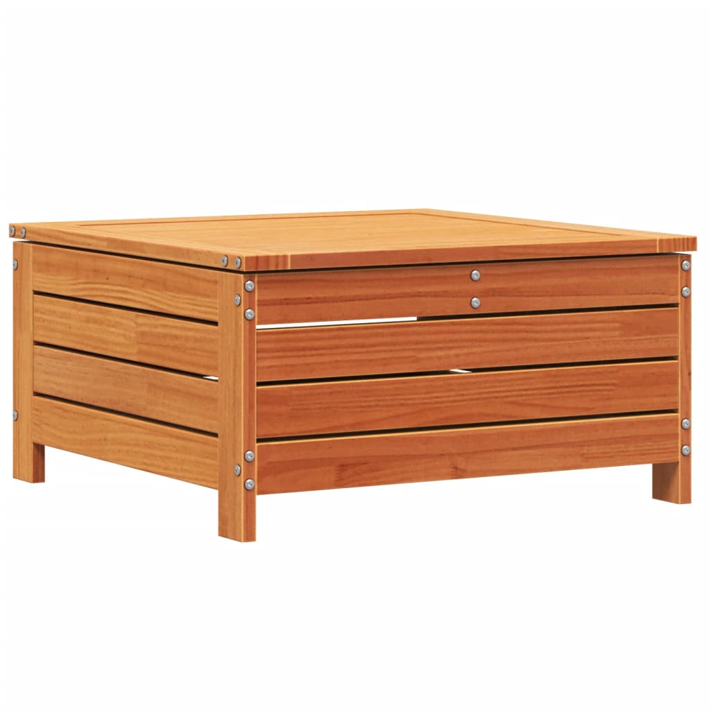 Garden With Cushion Wax Brown Solid Wood Pine