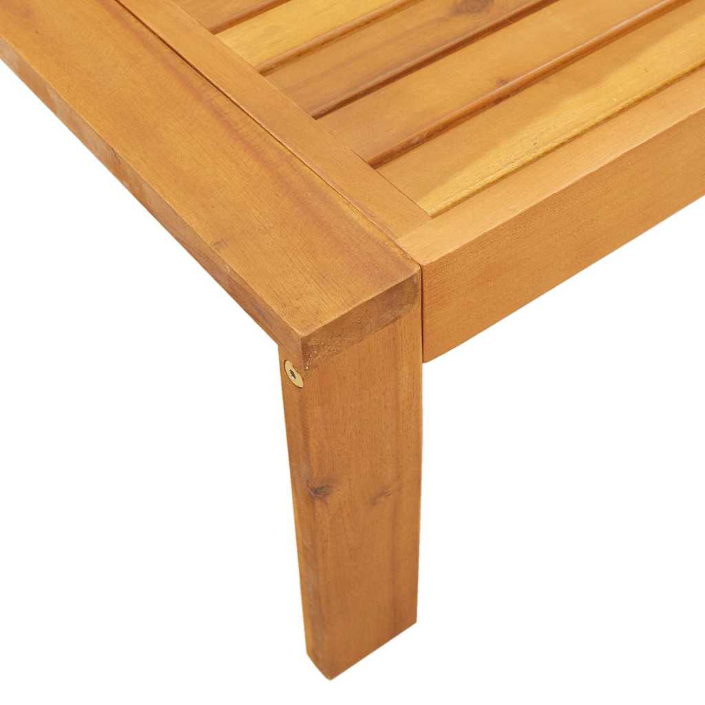 2 Piece Garden With Cushions Solid Wood Acacia