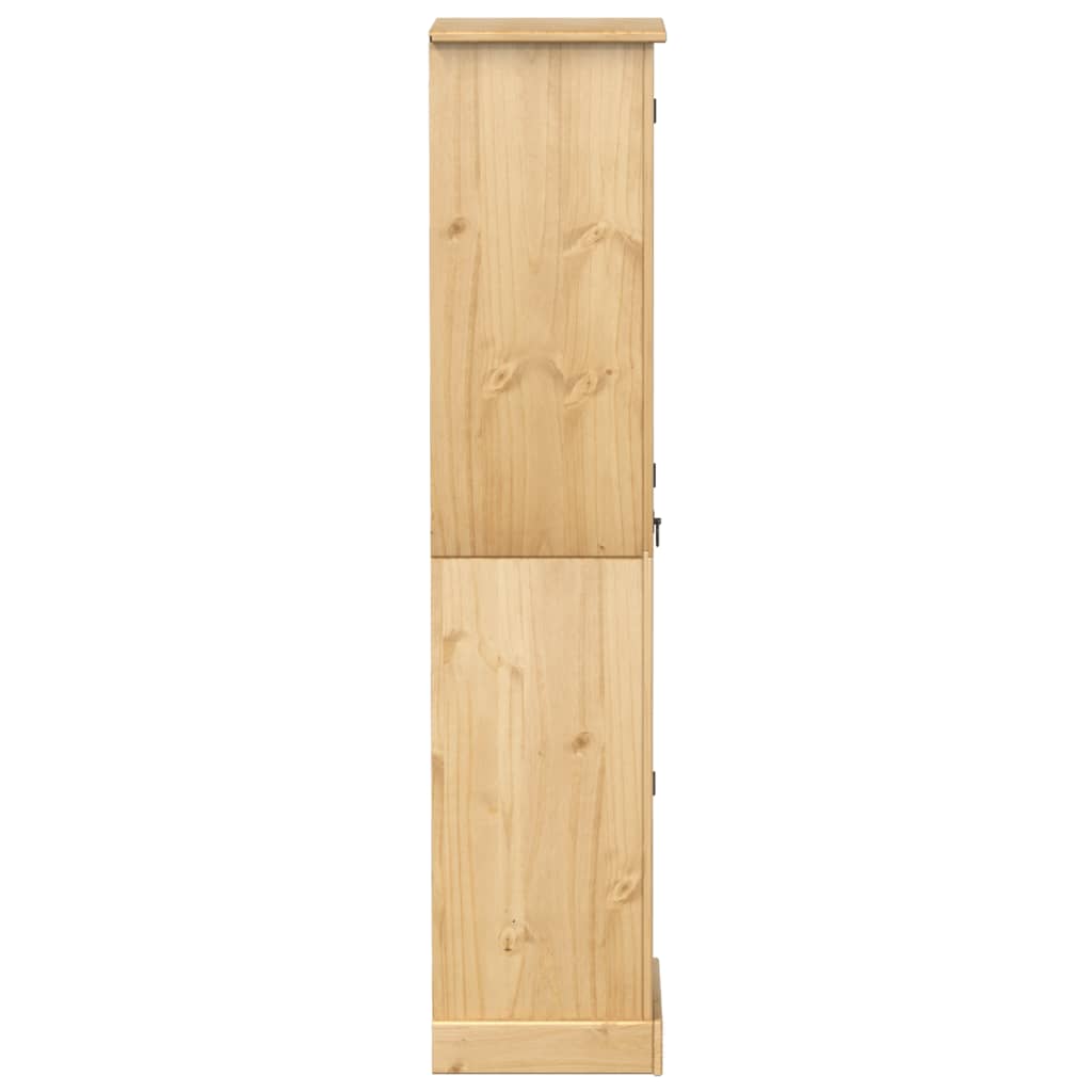 Wardrobe Corona 55X38X170 Cm Solid Wood Pine White honey wax engineered wood 55