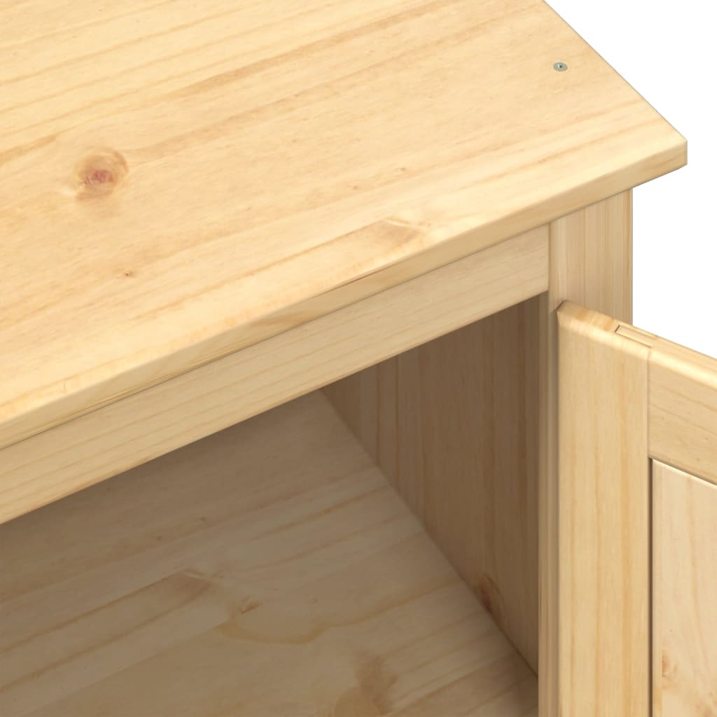 Wardrobe Corona 55X38X170 Cm Solid Wood Pine White honey wax engineered wood 55