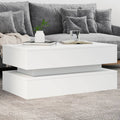 Coffee Table With Led Lights 90X50X40 Cm