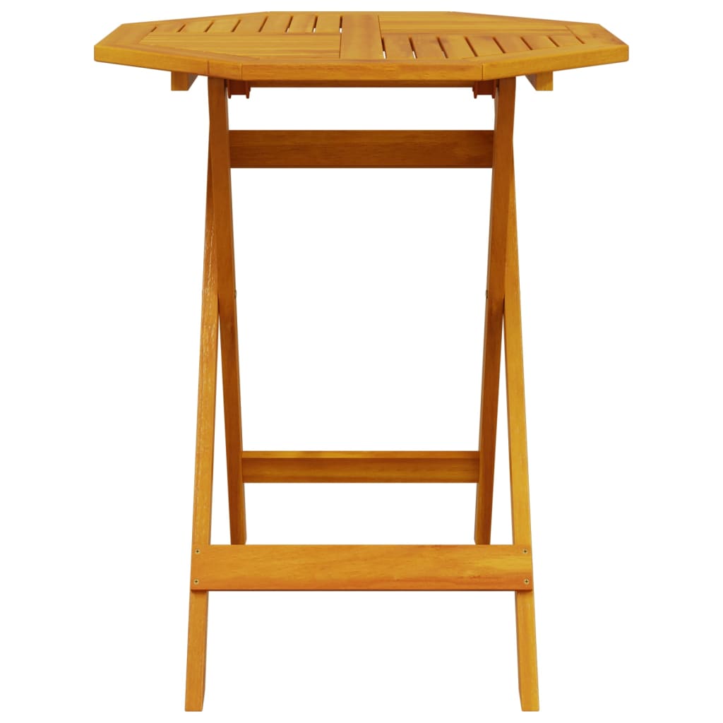 Folding Garden Table Ø Solid Wood Acacia