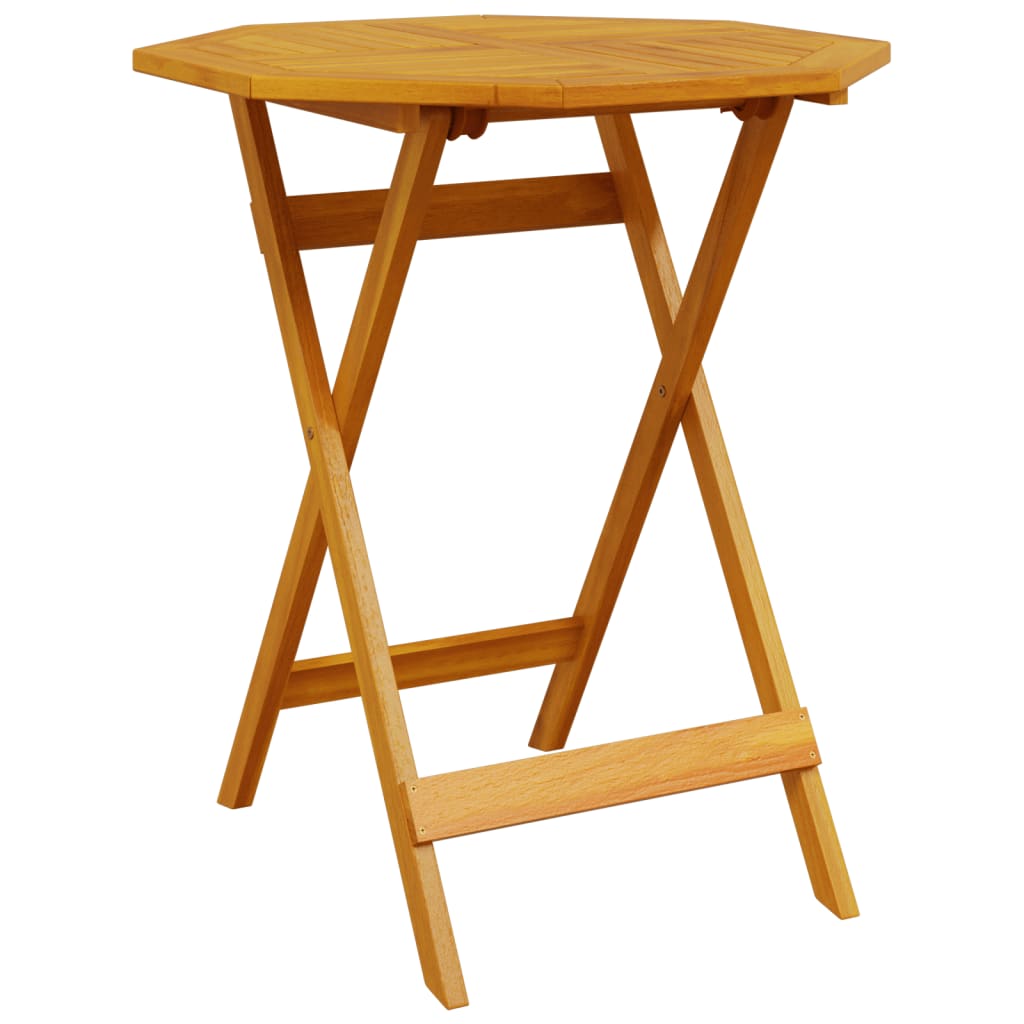 Folding Garden Table Ø Solid Wood Acacia