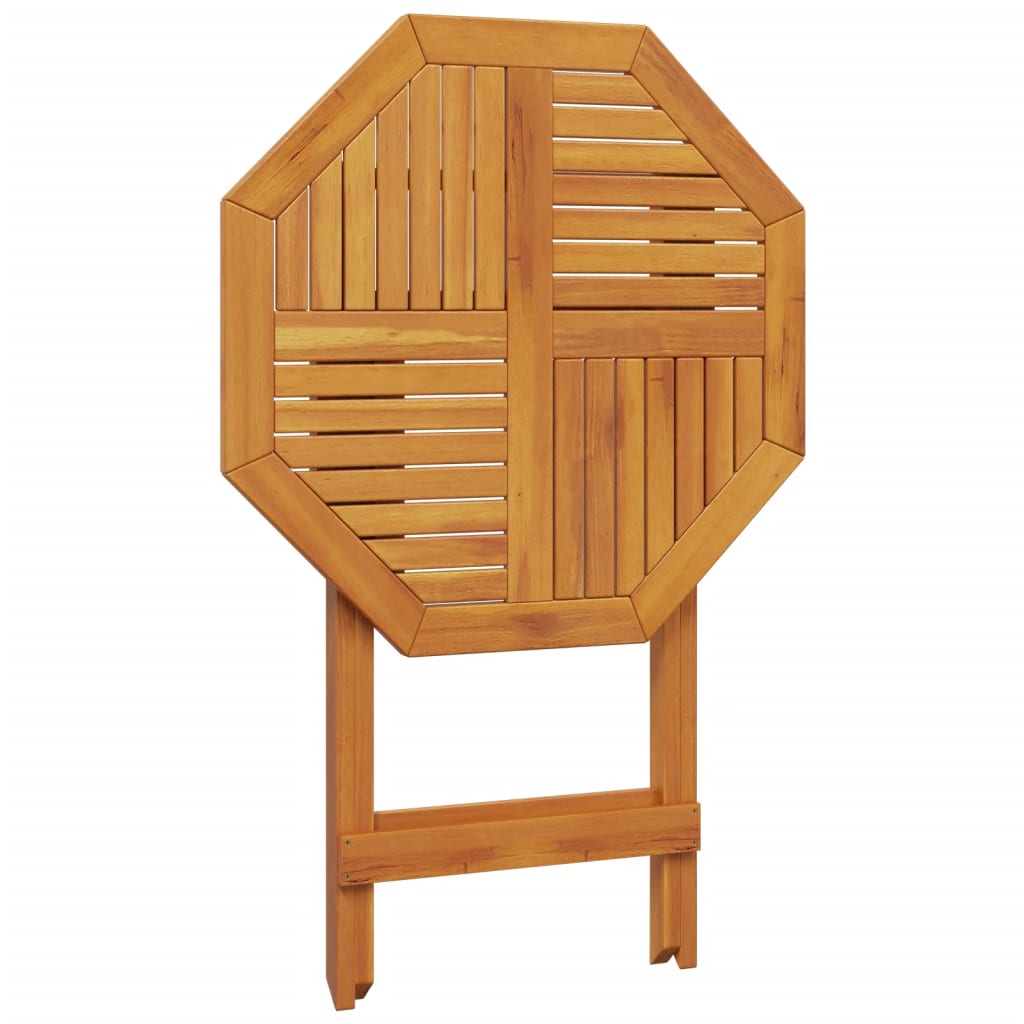 Folding Garden Table Ø Solid Wood Acacia