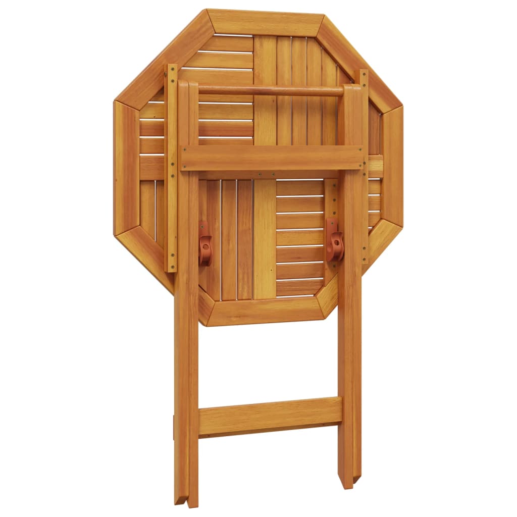 Folding Garden Table Ø Solid Wood Acacia