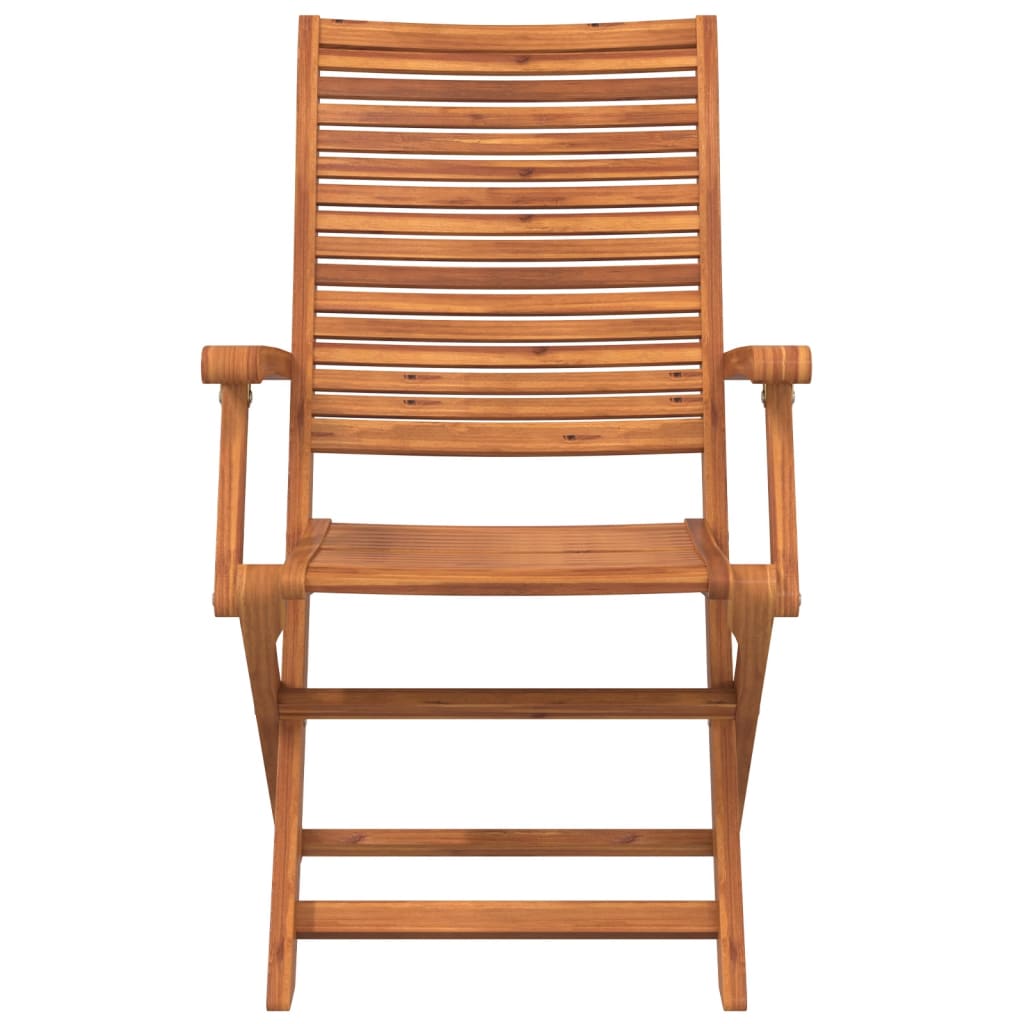 Folding Garden Chairs 2 Pcs Solid Wood Acacia
