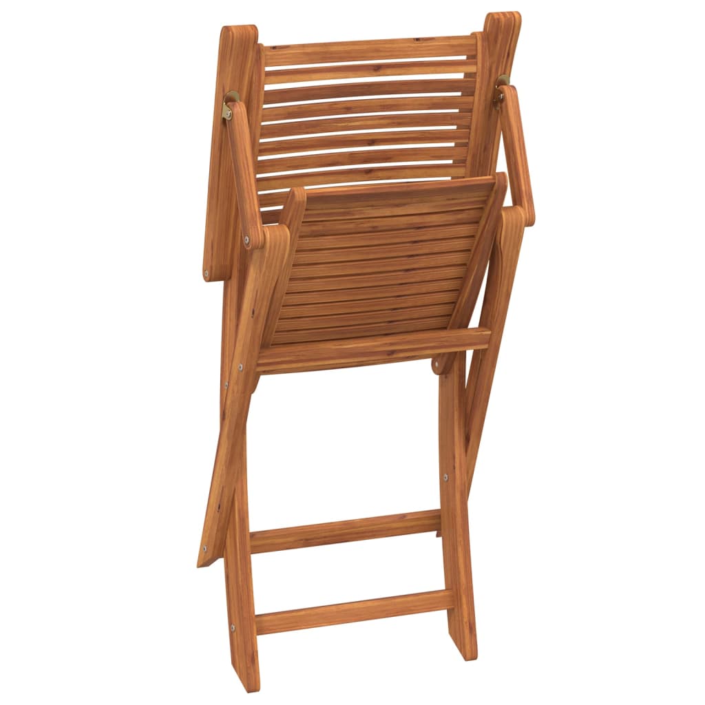 Folding Garden Chairs 2 Pcs Solid Wood Acacia