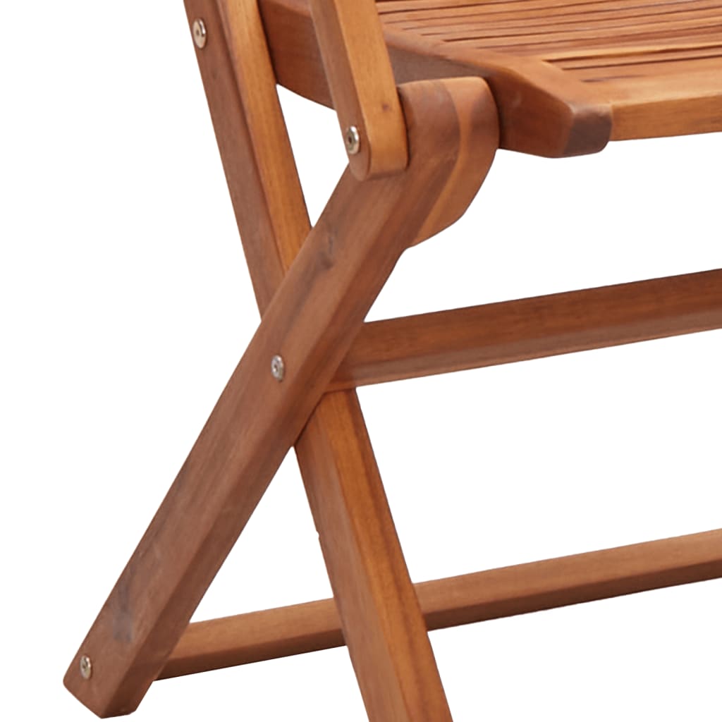 Folding Garden Chairs 2 Pcs Solid Wood Acacia
