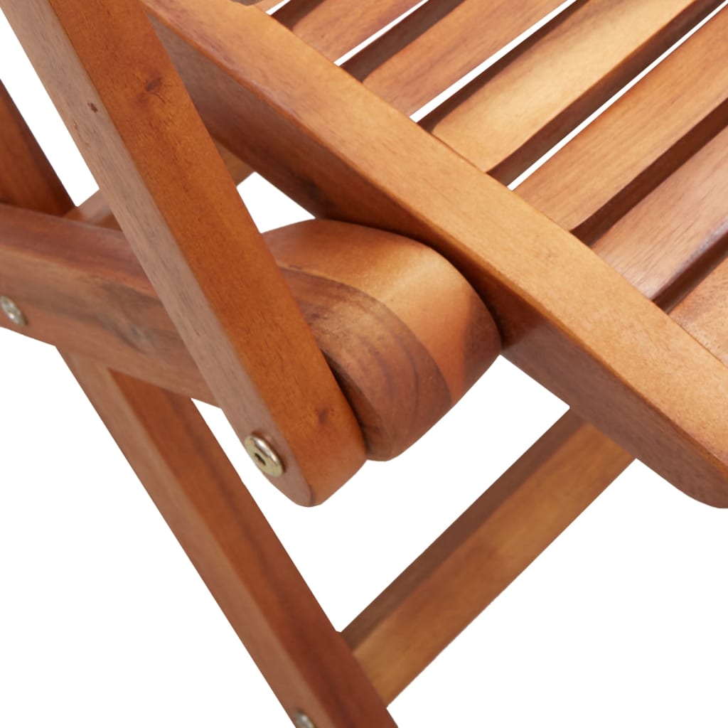 Folding Garden Chairs 2 Pcs Solid Wood Acacia