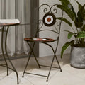 Bistro Chairs Foldable 2 Pcs Ceramic