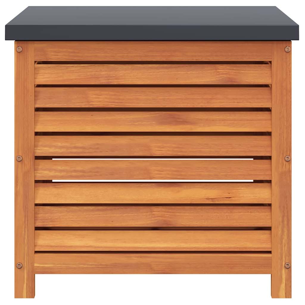 Outdoor Storage Boxes Garden Box Solid Wood Eucalyptus metal 60 x 50 x 55 cm 60