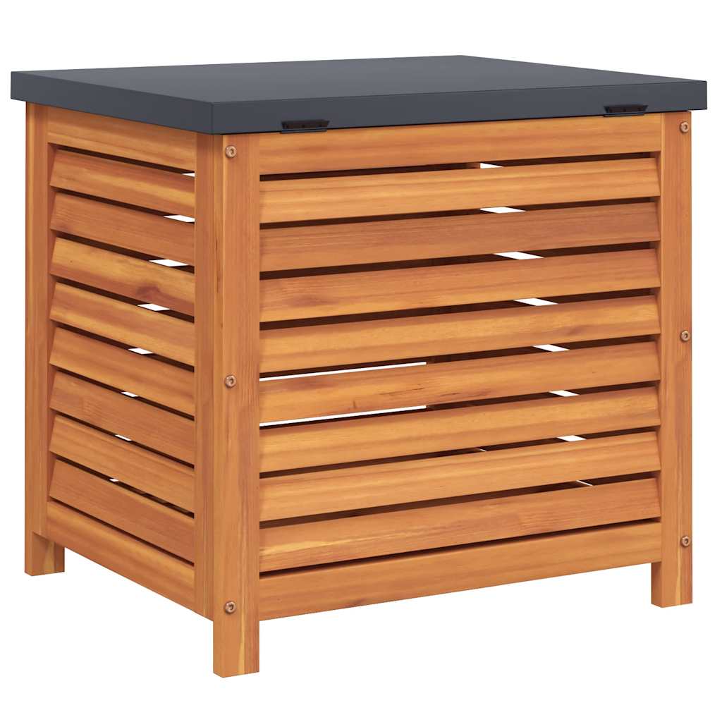 Outdoor Storage Boxes Garden Box Solid Wood Eucalyptus metal 60 x 50 x 55 cm 60