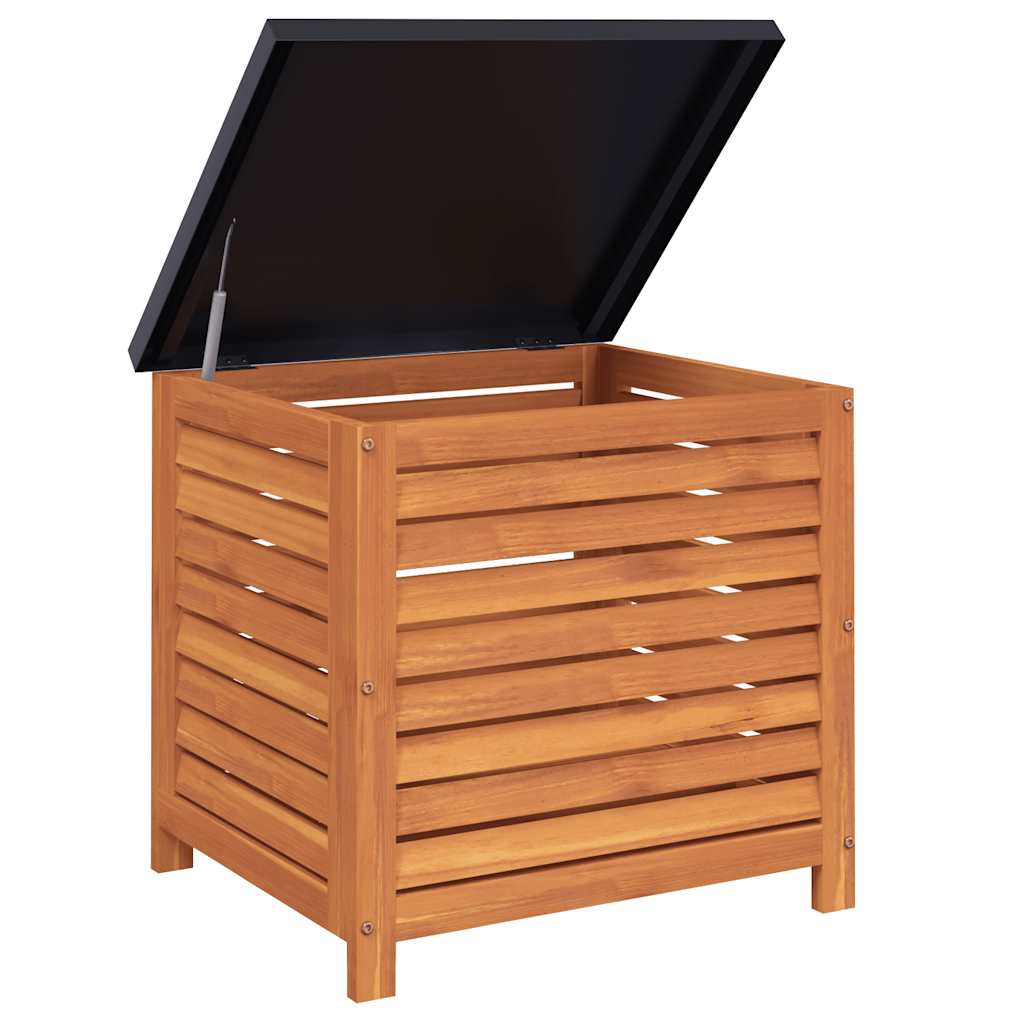 Outdoor Storage Boxes Garden Box Solid Wood Eucalyptus metal 60 x 50 x 55 cm 60
