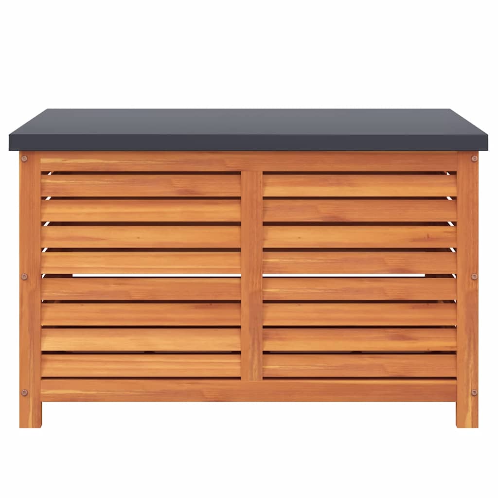 Outdoor Storage Boxes Garden Box Solid Wood Eucalyptus metal 60 x 50 x 55 cm 60
