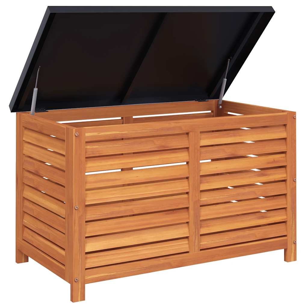 Outdoor Storage Boxes Garden Box Solid Wood Eucalyptus metal 60 x 50 x 55 cm 60