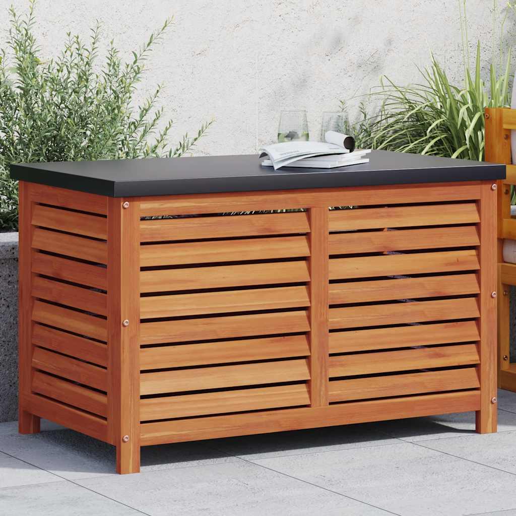 Garden Storage Box Solid Wood Eucalyptus
