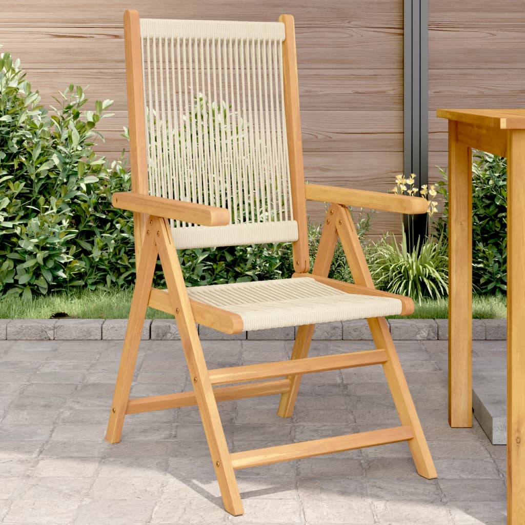 Reclining Garden Chairs 6 Pcs Solid Wood Acacia