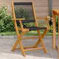 Garden Chairs 2 Pcs Solid Wood Acacia And Polypropylene