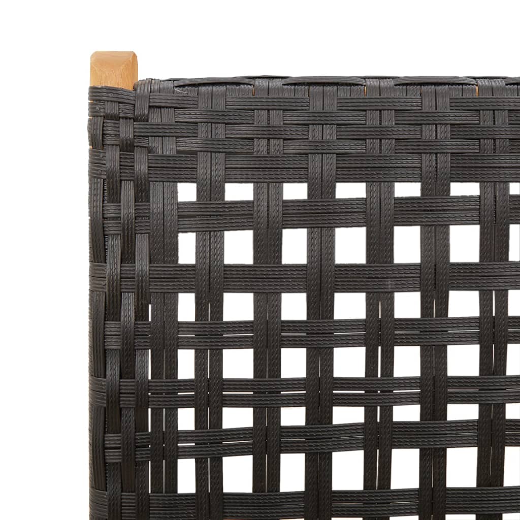 Garden Chairs 2 Pcs Solid Wood Acacia And Poly Rattan