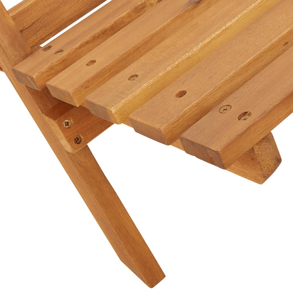 Garden Chairs 2 Pcs Solid Wood Acacia And Fabric
