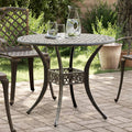 Garden Table Ø90X75 Cm Cast Aluminium