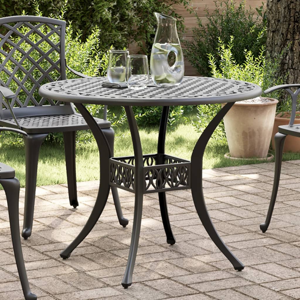 Garden Table Ø90X75 Cm Cast Aluminium