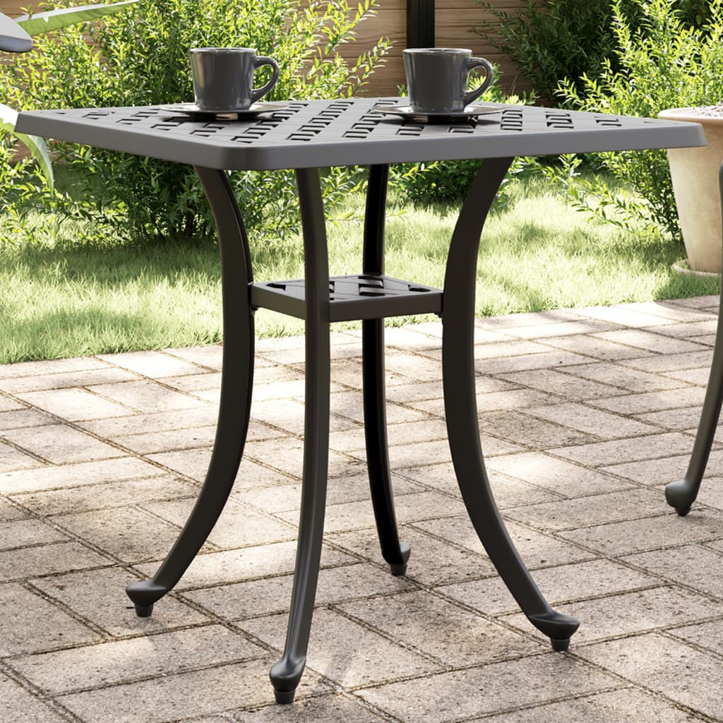 Garden Table 53X53X53 Cm Cast Aluminium