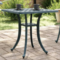Garden Table 53X53X53 Cm Cast Aluminium