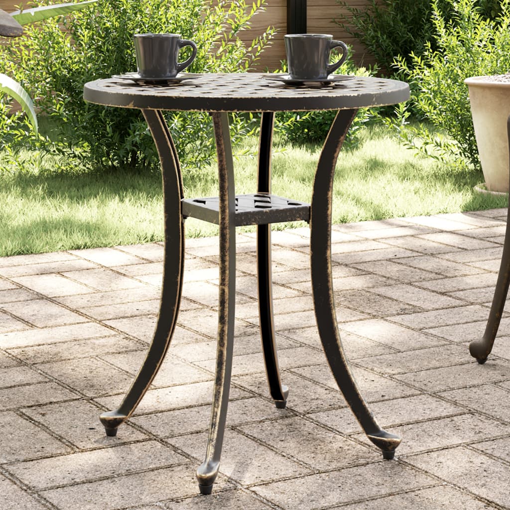 Garden Table Ø48X53 Cm Cast Aluminium