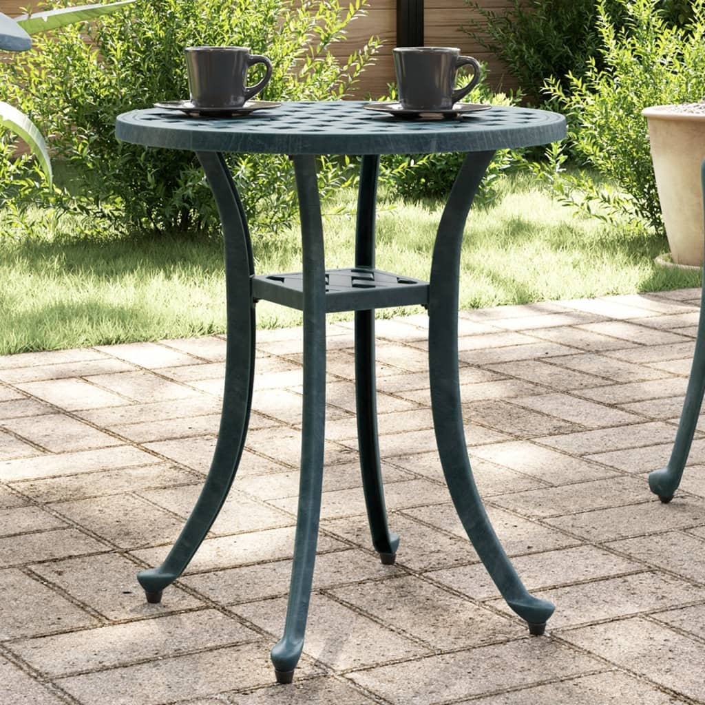 Garden Table Ø48X53 Cm Cast Aluminium