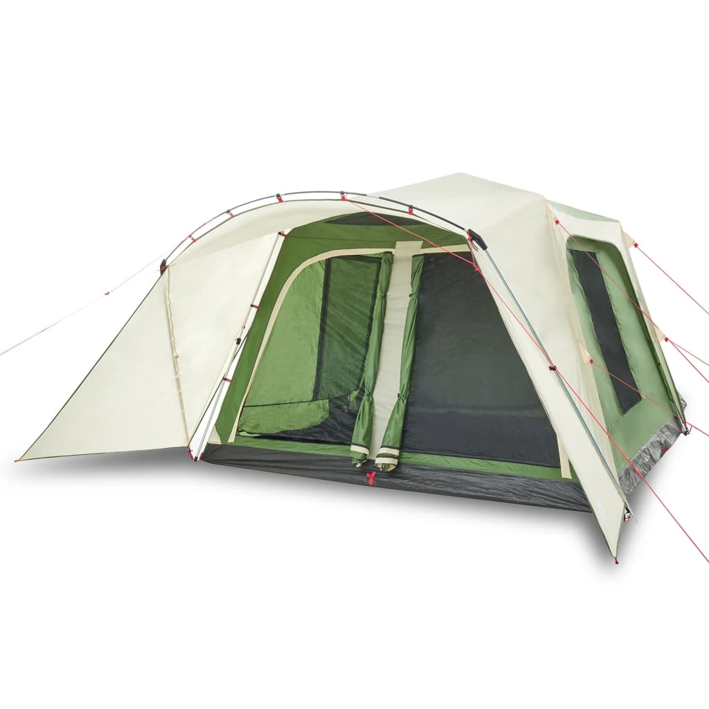 Tents Family Tent Porch 9-Person Quick Release grey and orange green blue