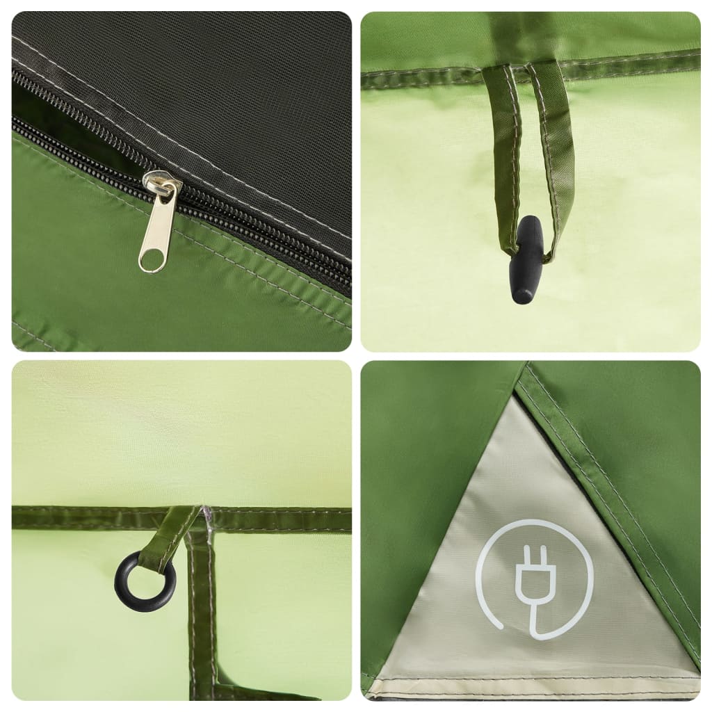 Tents Family Tent Porch 9-Person Quick Release grey and orange green blue