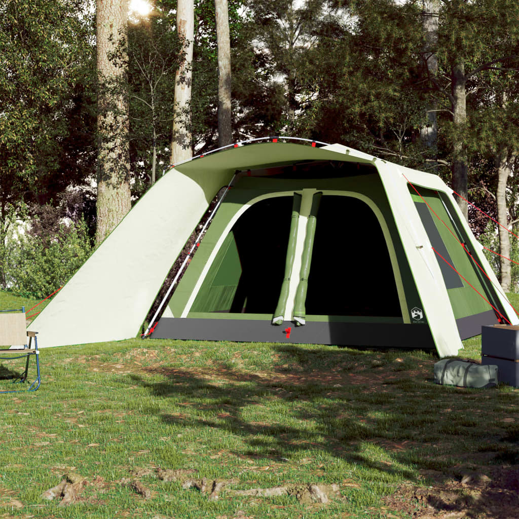 Tents Family Tent Porch 9-Person Quick Release grey and orange green blue