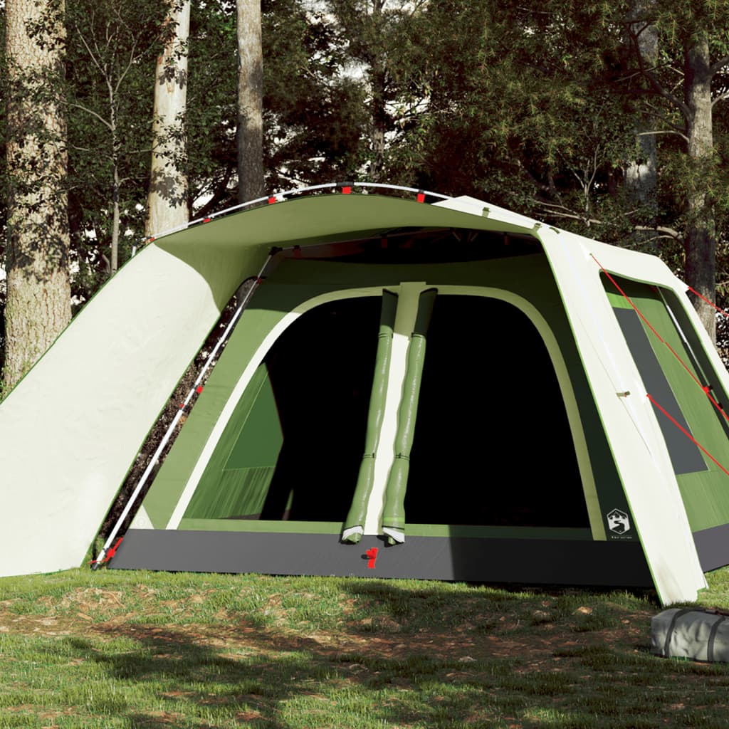 Tents Family Tent Porch 9-Person Quick Release Grey And Orange Green Blue Gre 56