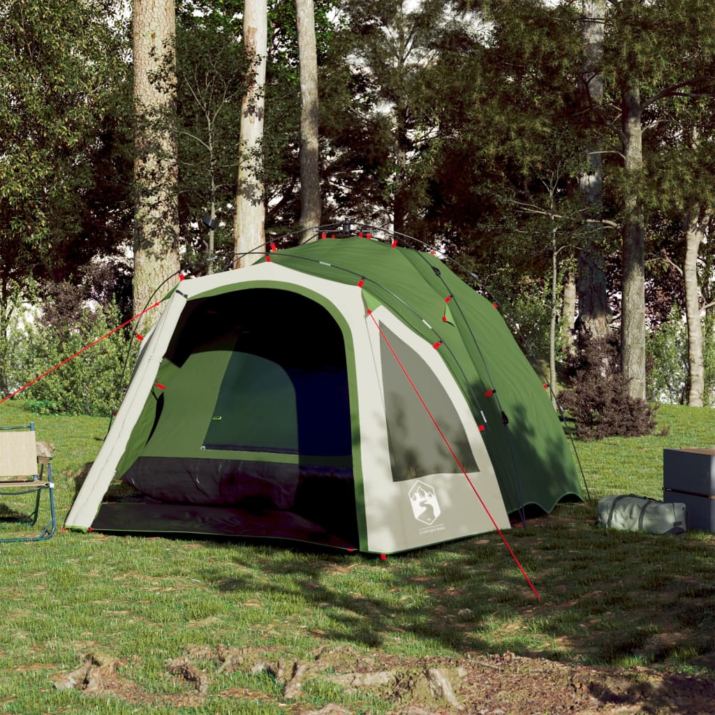 Tents Camping Tent Dome 3-Person Quick Release Green Blue Grey And Orange Gre 30