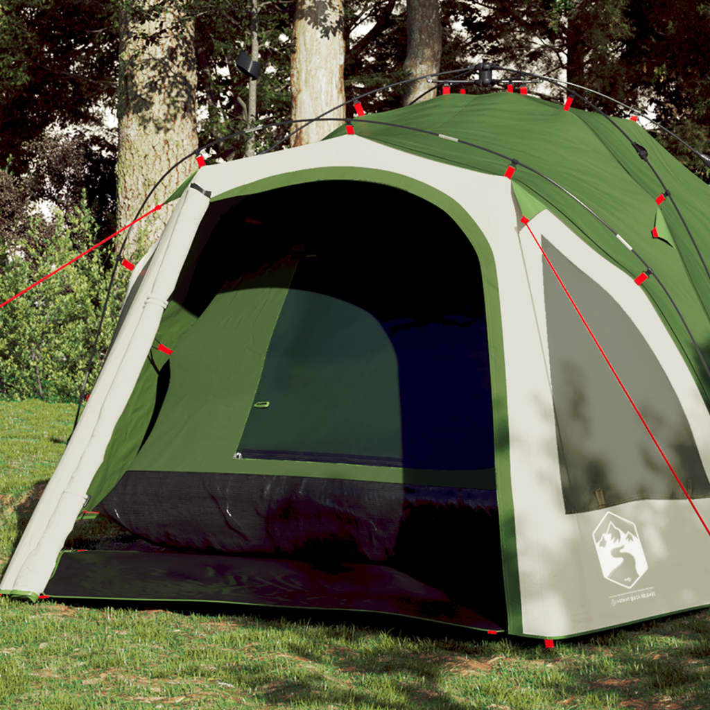 Tents Camping Tent Dome 3-Person Quick Release green blue grey and orange
