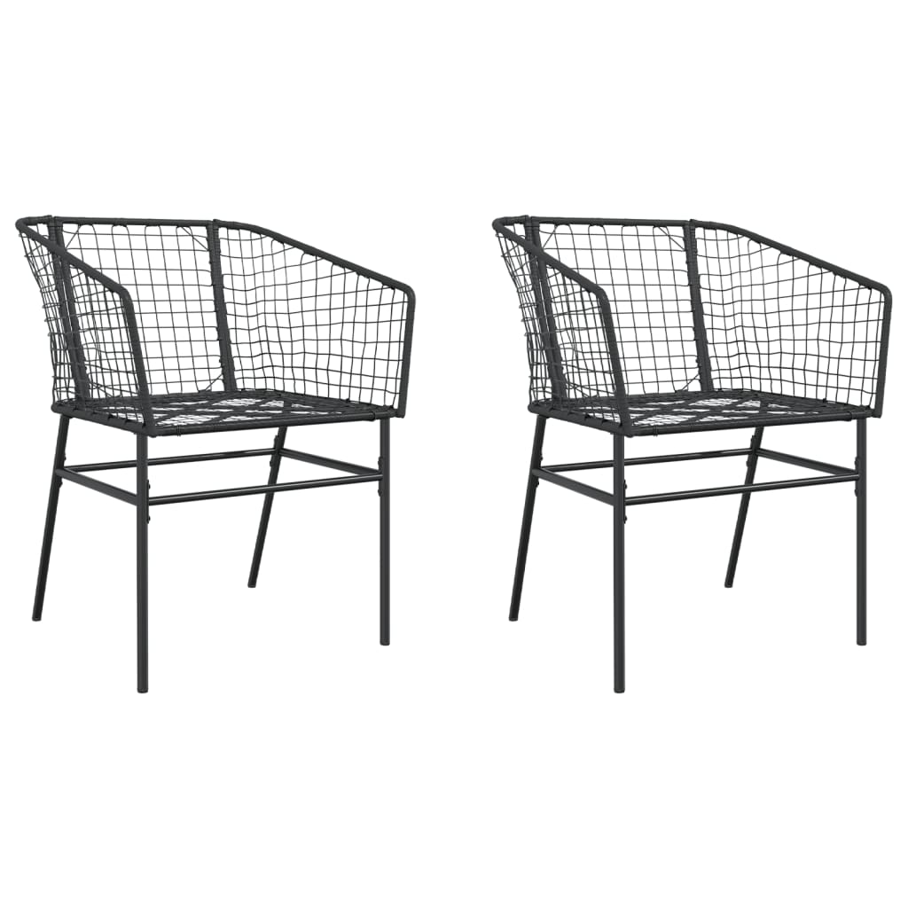 Garden Chair | | Pe Rattan, Powder-Coated Steel | Durable