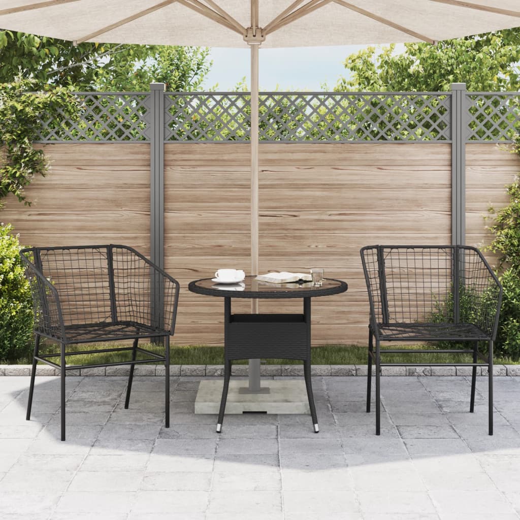 Garden Chair | | Pe Rattan, Powder-Coated Steel | Durable