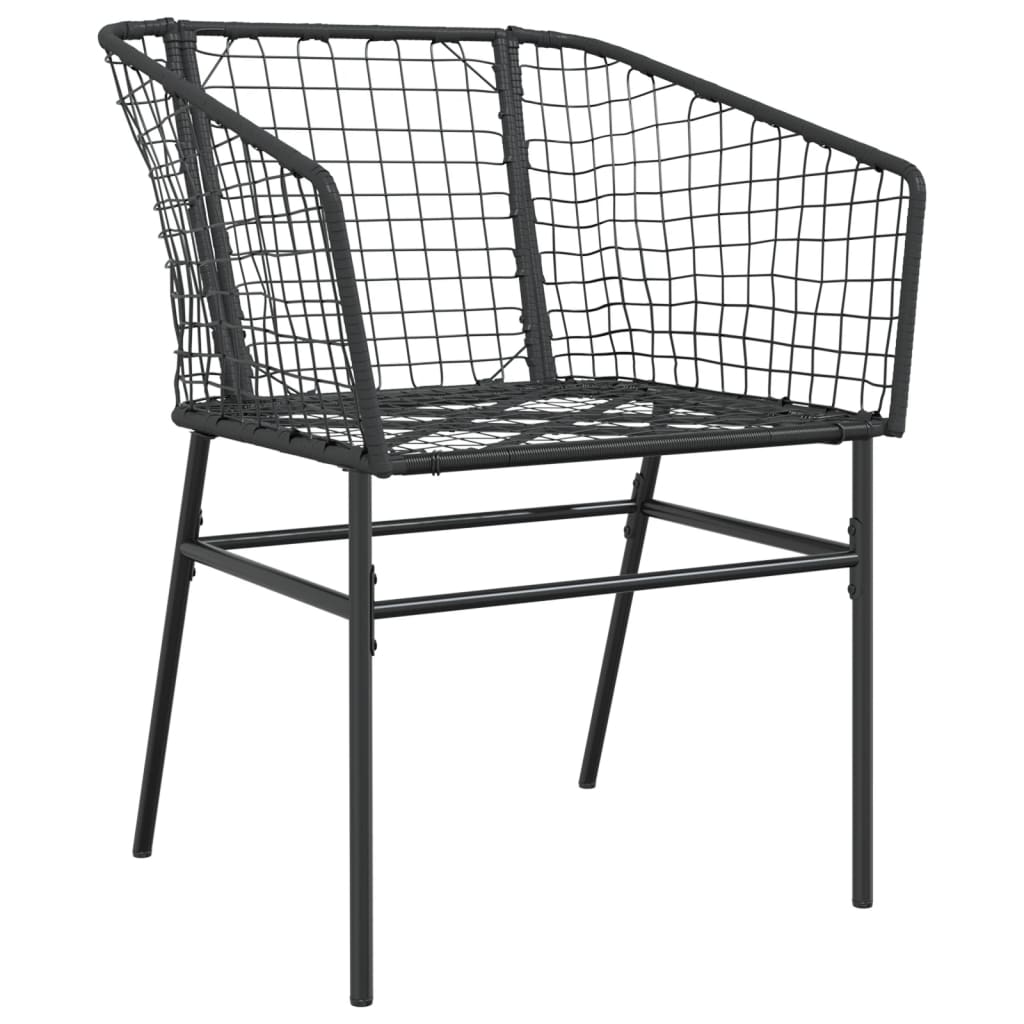 Garden Chair | | Pe Rattan, Powder-Coated Steel | Durable