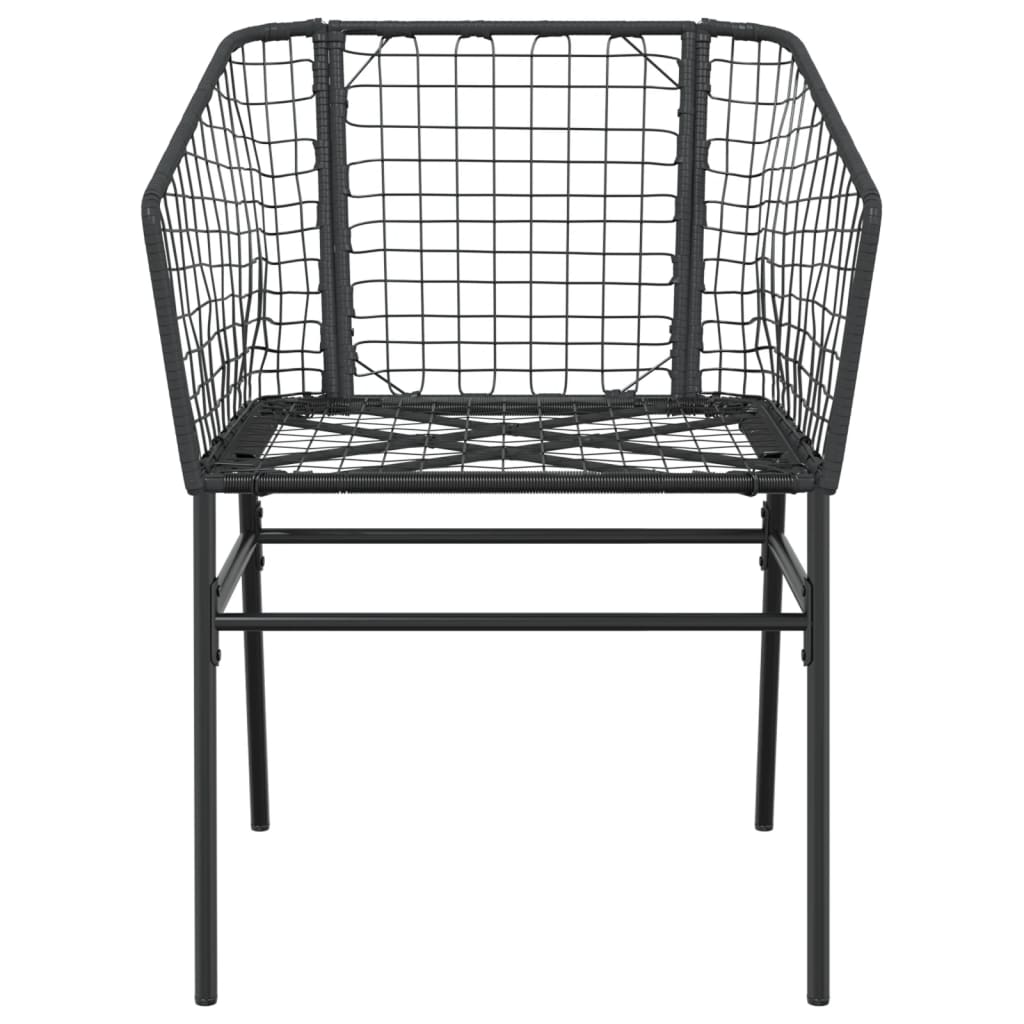 Garden Chair | | Pe Rattan, Powder-Coated Steel | Durable