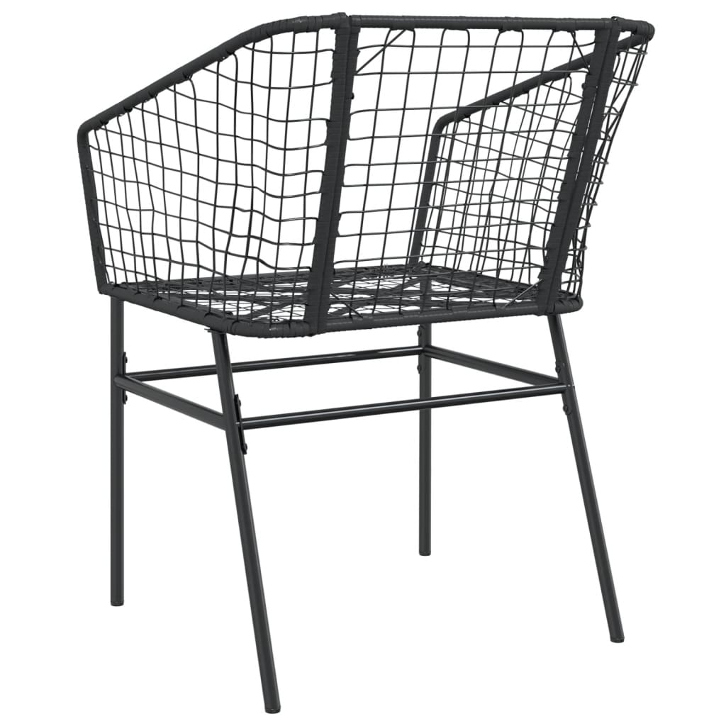 Garden Chair | | Pe Rattan, Powder-Coated Steel | Durable