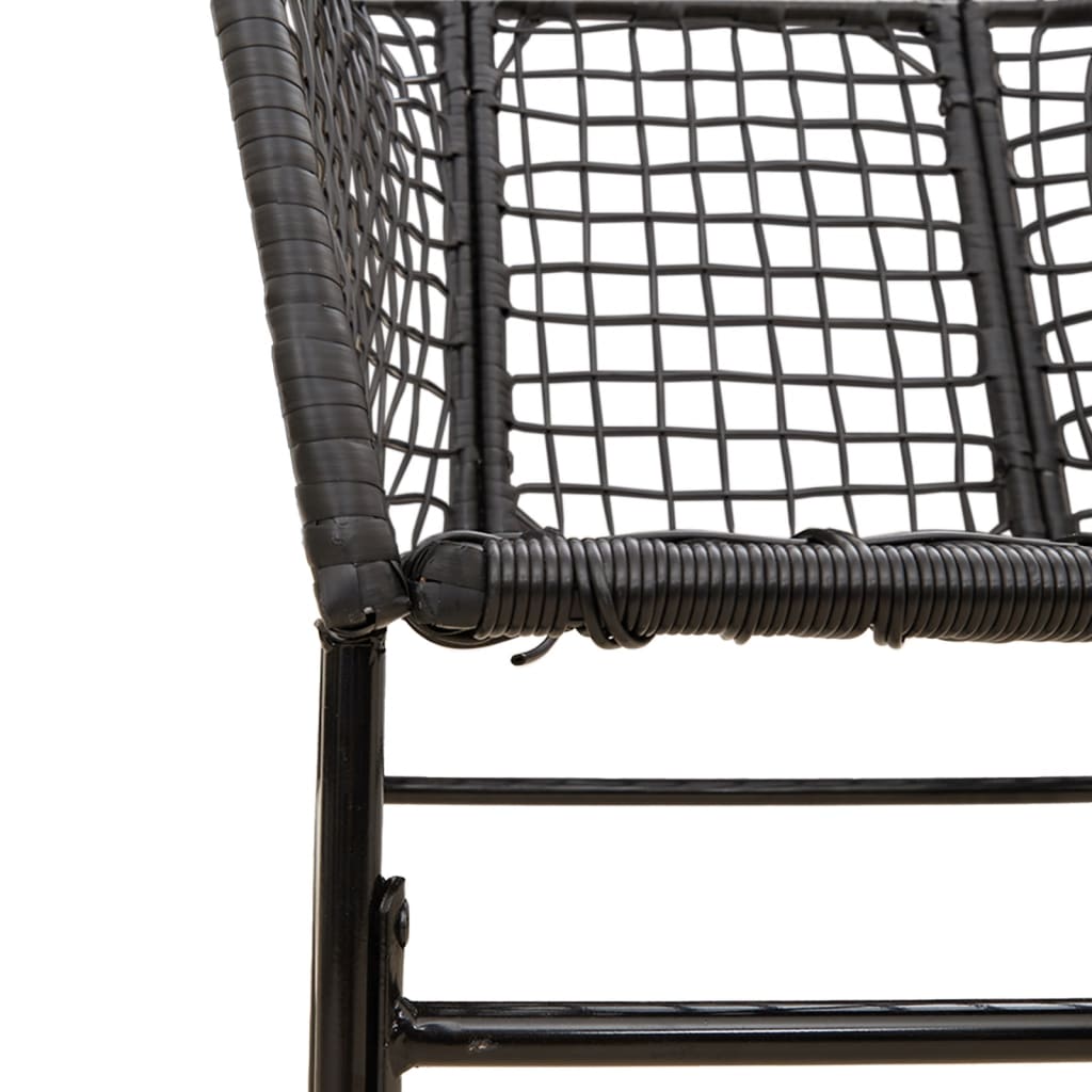 Garden Chair | | Pe Rattan, Powder-Coated Steel | Durable