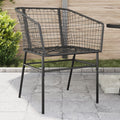 Garden Chair | | Pe Rattan, Powder-Coated Steel | Durable