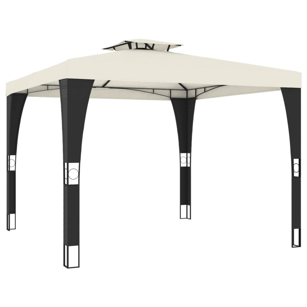 Gazebo With Double Roof Steel
