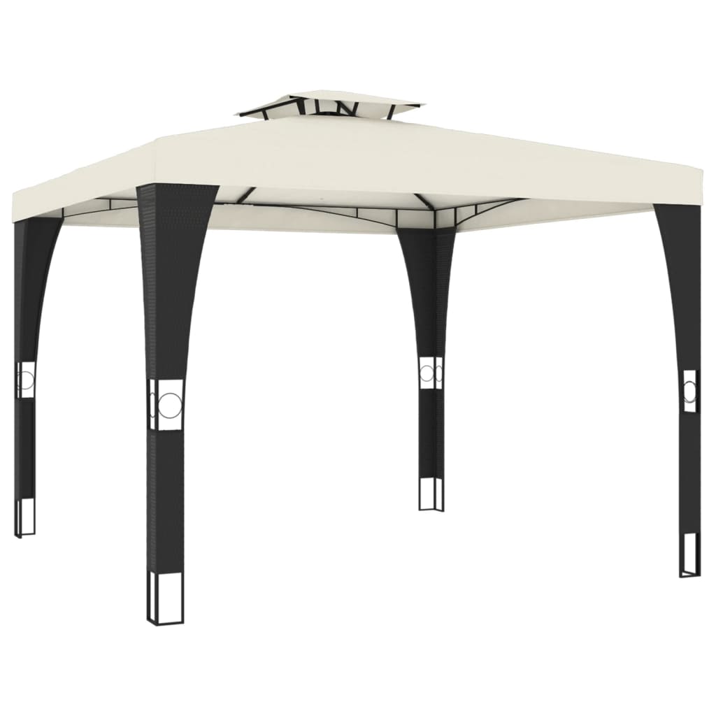 Gazebo With Double Roof Steel